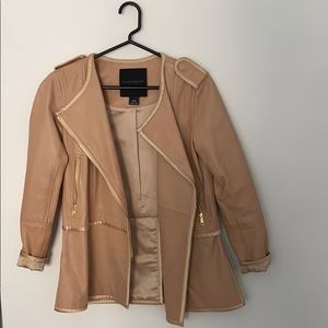 Club Monaco Blush Leather Jacket